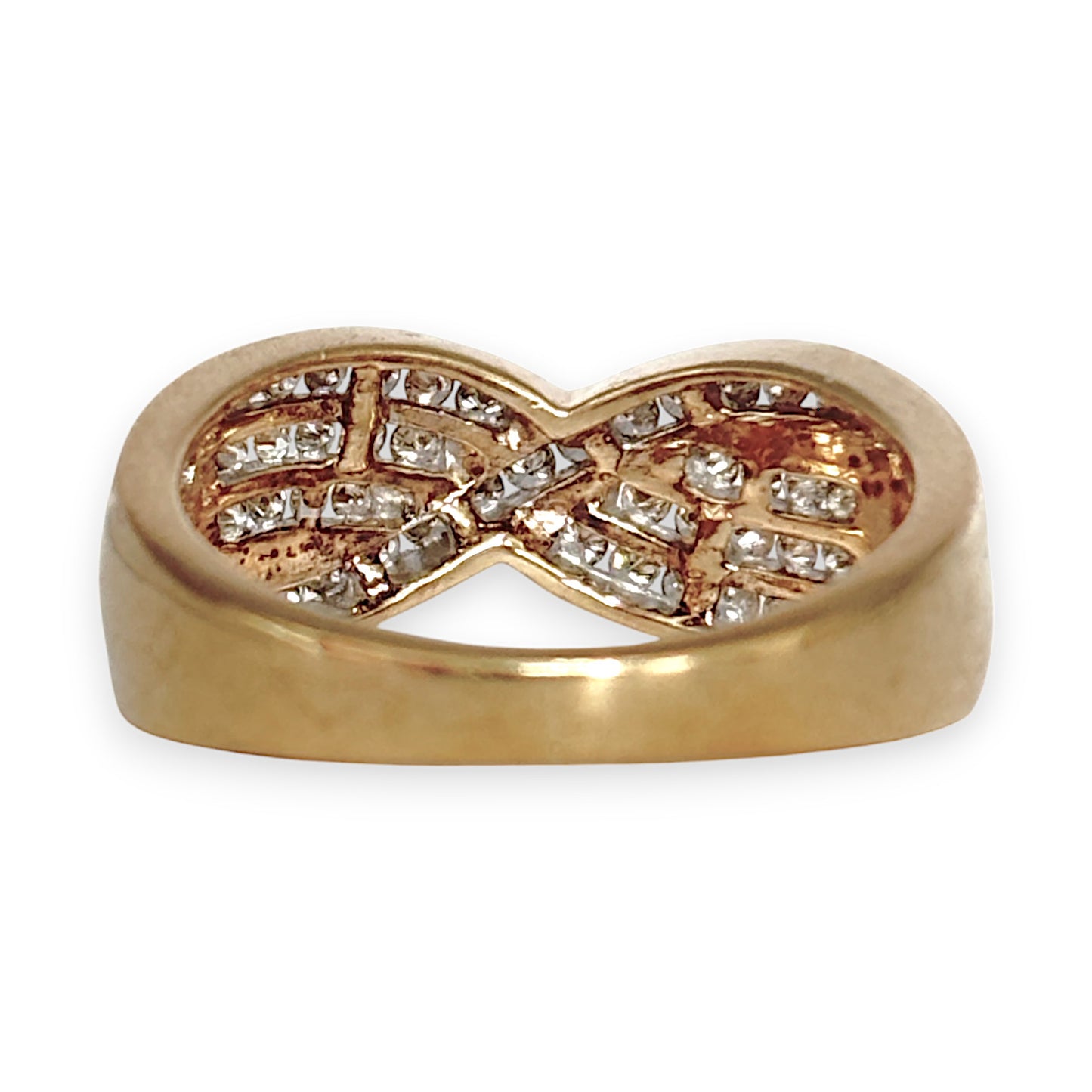 GOLD DEAL | 9ct Gold Series Channel Settings Diamond Ring Size Q Valutaion $2,600