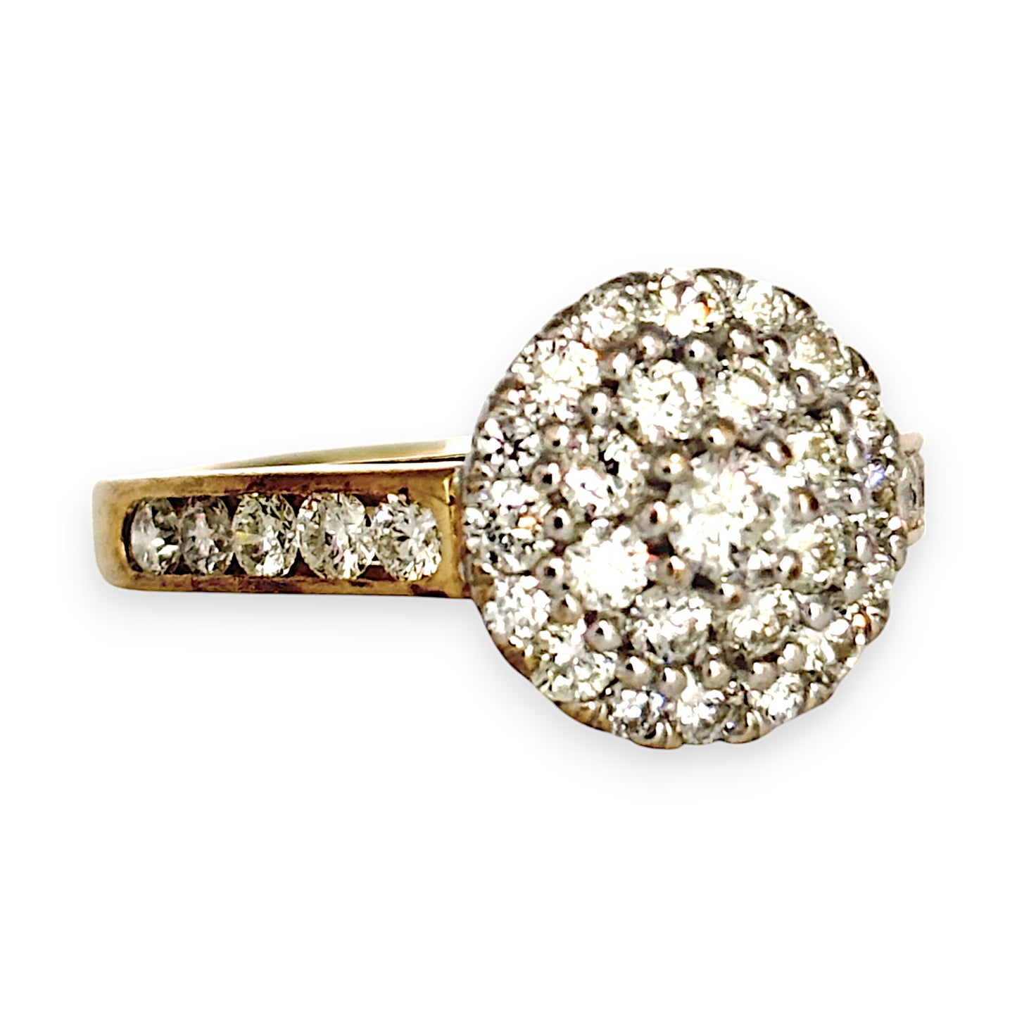 GOLD DEAL | 9ct Gold Diamond 1.06ct Ring Size K Valuation $4,650