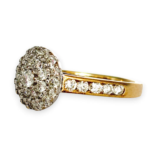 GOLD DEAL | 9ct Gold Diamond 1.06ct Ring Size K Valuation $4,650