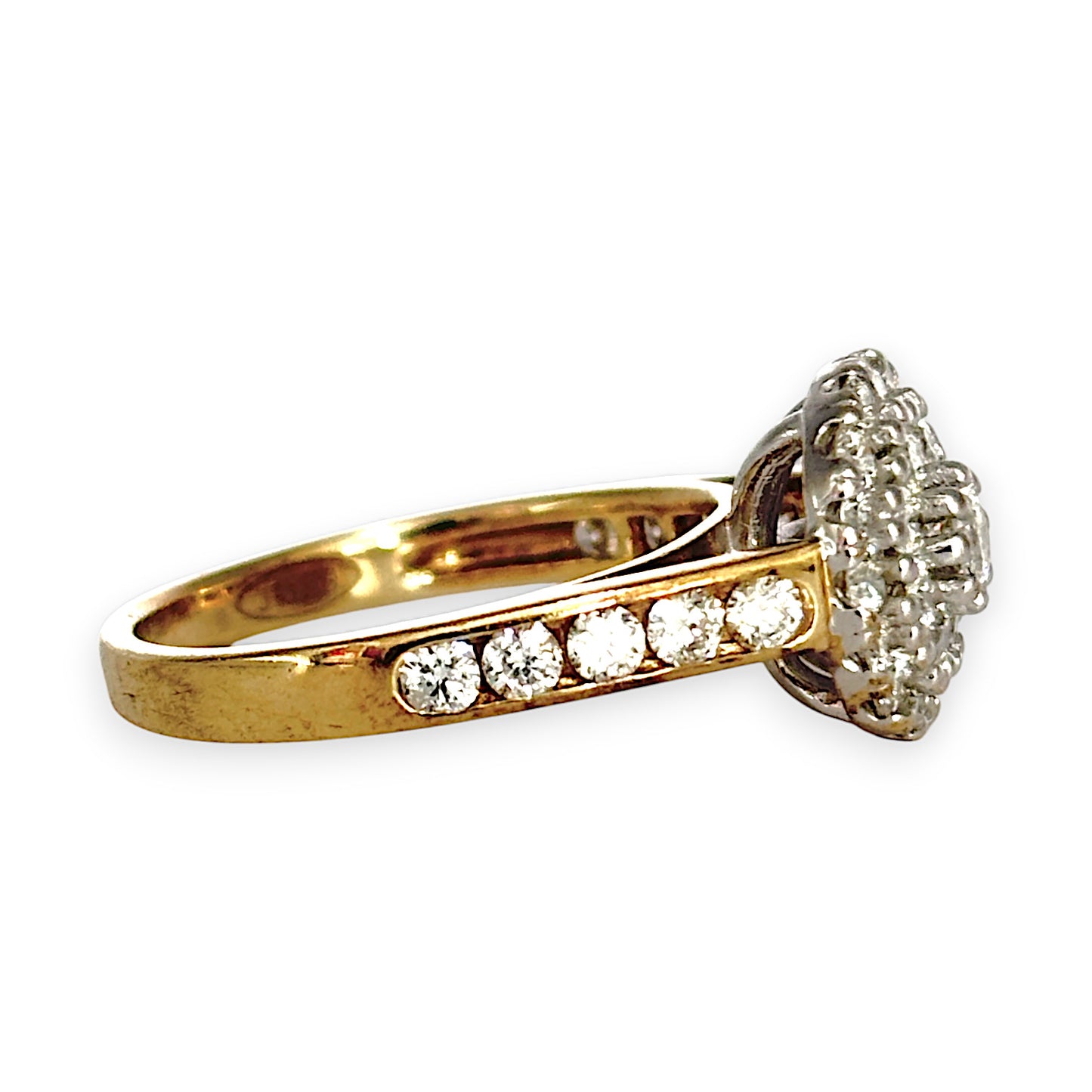 GOLD DEAL | 9ct Gold Diamond 1.06ct Ring Size K Valuation $4,650