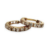 NZGD | 18ct Gold Auric Sparkle Huggies Earrings 11.6mm
