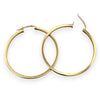 NZGD | 18ct Gold Solstice Refined Edge Hoop Earrings 36.5mm