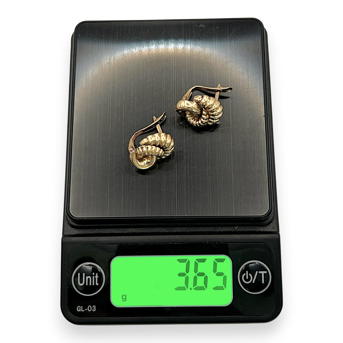 NZGD | 18ct Gold Vintage Rosette Shell Swirls Earrings