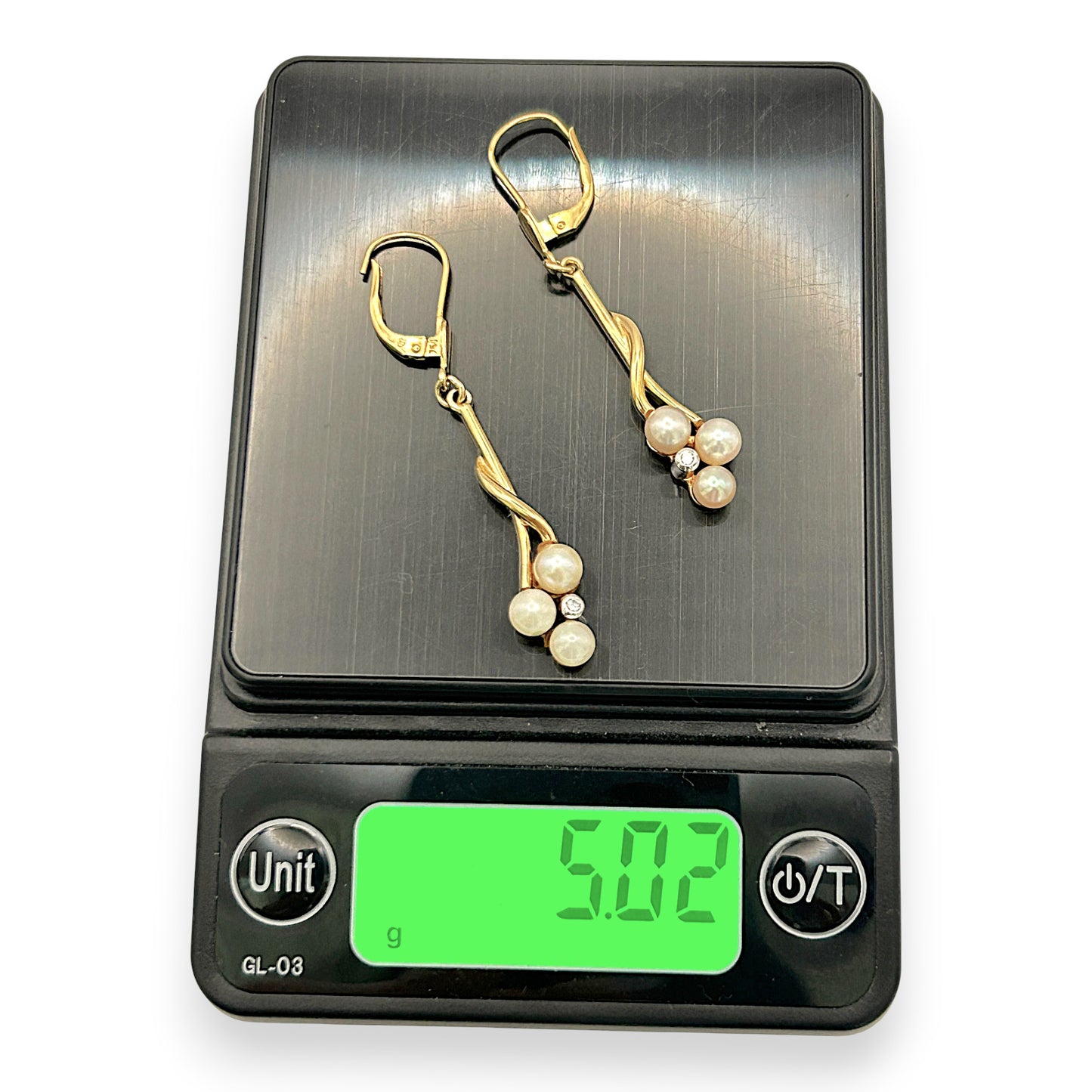 NZGD | 18ct Gold Élise Pearllight Dangle Earrings