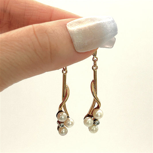 NZGD | 18ct Gold Élise Pearllight Dangle Earrings
