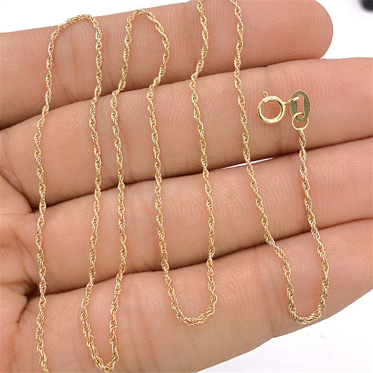 NZGD | 18ct Gold Marbella Rope Chain 47cm