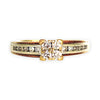 GOLD DEAL | 9ct Gold Sparkling Diamond Exquisite Ring, Size S1/4 Valutaion $2,150