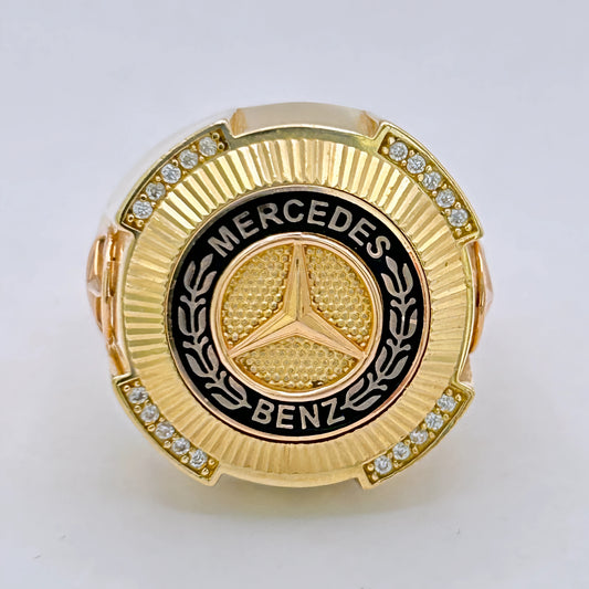 NZGD | 18ct Gold Mercedes Emblem Gold Ring Valuation $10,750
