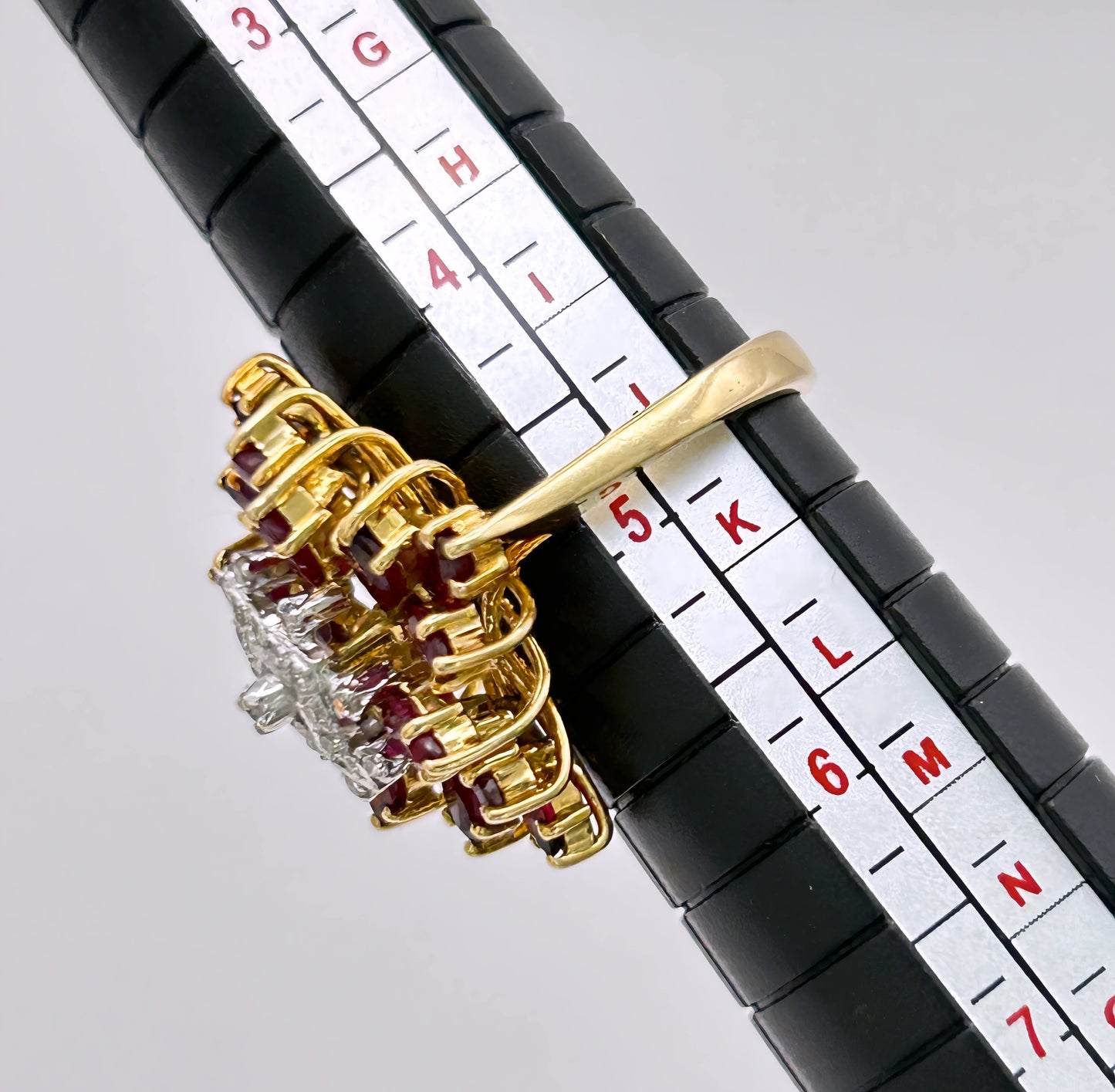 NZGD | 18ct Gold Golden Flame Ruby & Diamond Ring Valuation $5,100