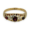 NZGD | 18ct Gold Scarlet Glow Diamond Ring Size P 1/2