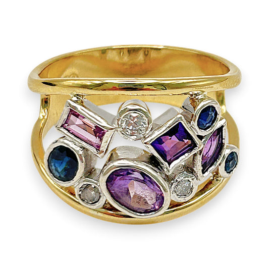 NZGD | 18ct Y/W Gold Majestic Radiance Ring Valuation $9,250