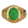 NZGD | 18ct Gold Heritage Jade Crest Ring Valuation $8,250