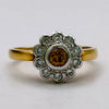 NZGD | 18ct Gold Champagne Bloom Diamond Ring Valuation $7,250