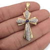 NZGD | 18kt Y/W Gold Eternal Spark Cross Pendant 37.2mm