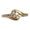 9ct Gold Dress Ring With Set of 5 Diamonds, Size N. R # 294