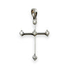 NZGD | 18ct Whtie Gold Trinity Diamond Cross 24.7mm