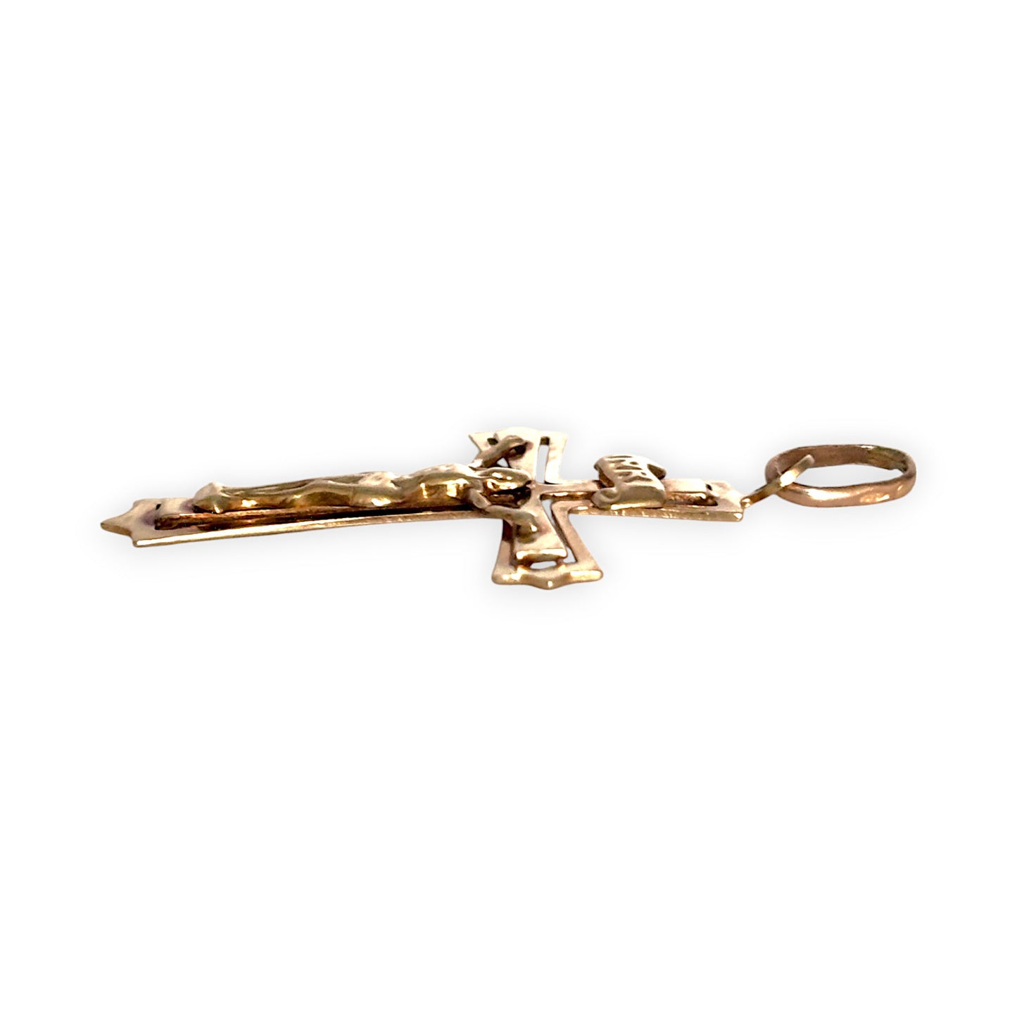 GOLD DEAL | 9ct Gold Crucifix Flat Cross Pendant