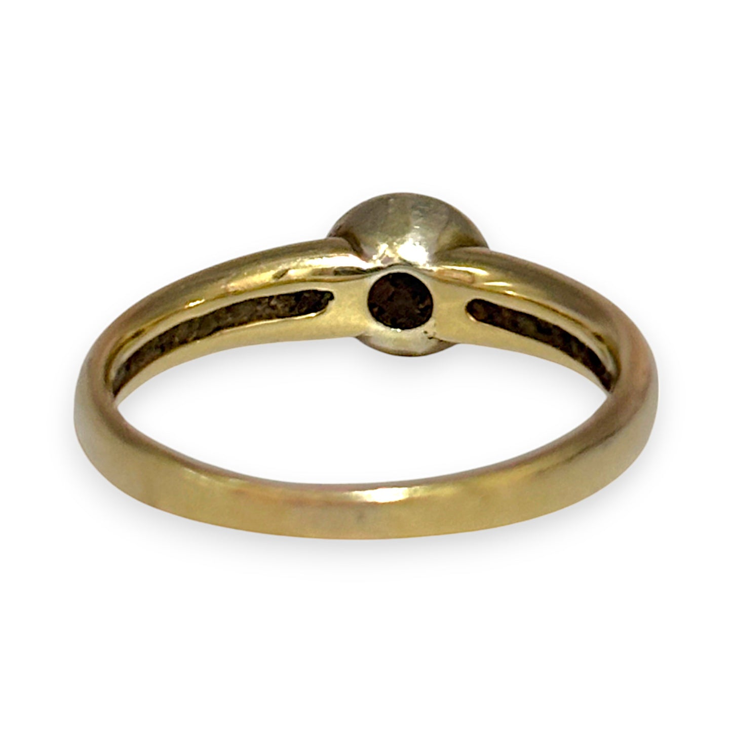 GOLD DEAL | 9ct Gold Ring Radiant Circle Setting with Round Diamond