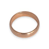 9ct Rose Gold Solid Band Size Q Width 5mm. R # 313