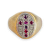 GOLD DEAL | 9ct Gold Ruby Cross Ring