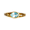 9ct Gold Aquamarine Ring. # 321