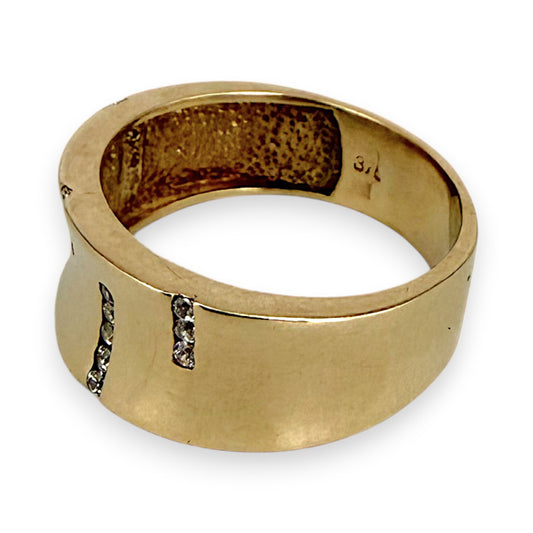 NZGD | 9ct Gold Golden Forte Signature Ring Size S