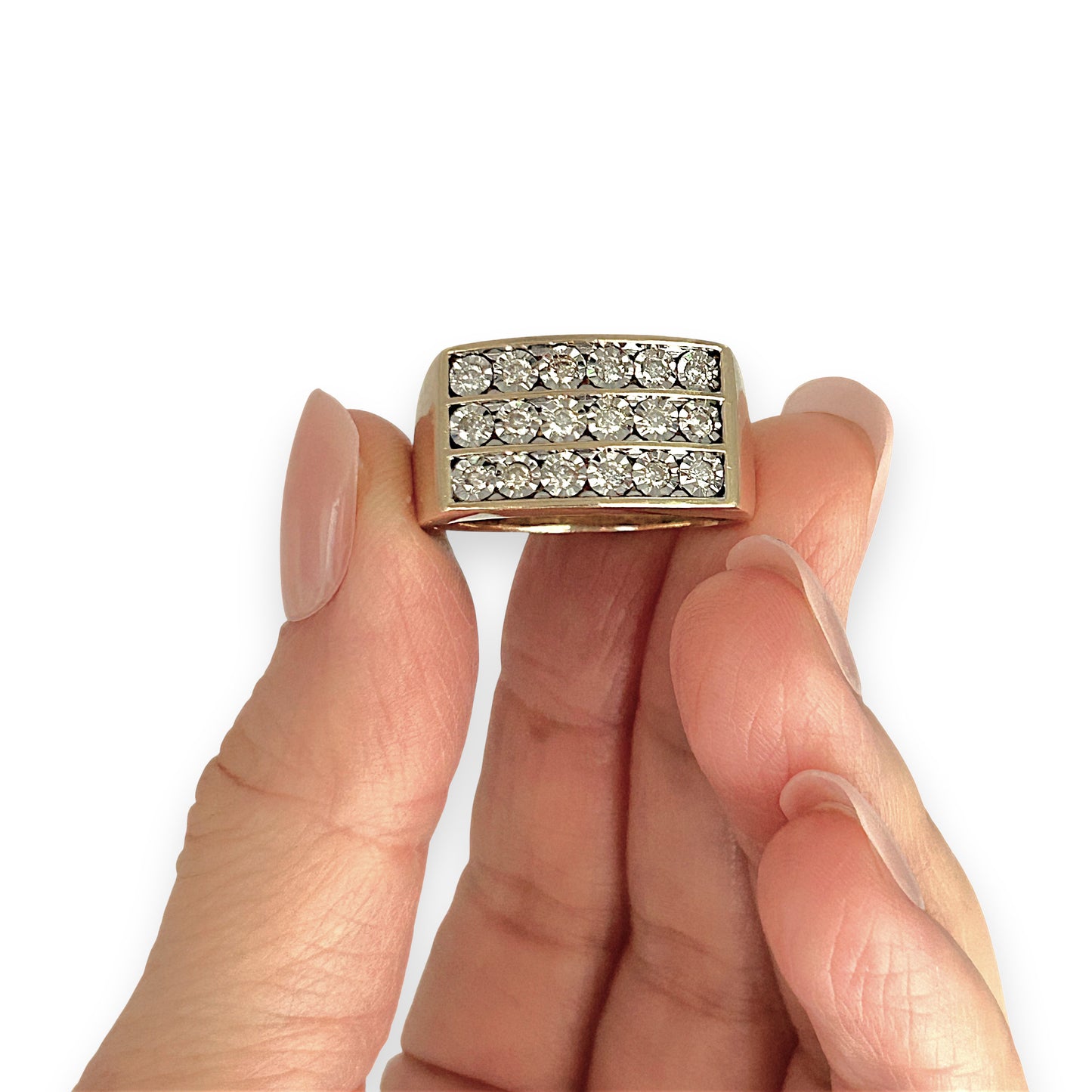 GOLD DEAL | FLASH SALE 9ct (9K) Gold Graceful Diamond 0.36ct Ring Valuation $2,600