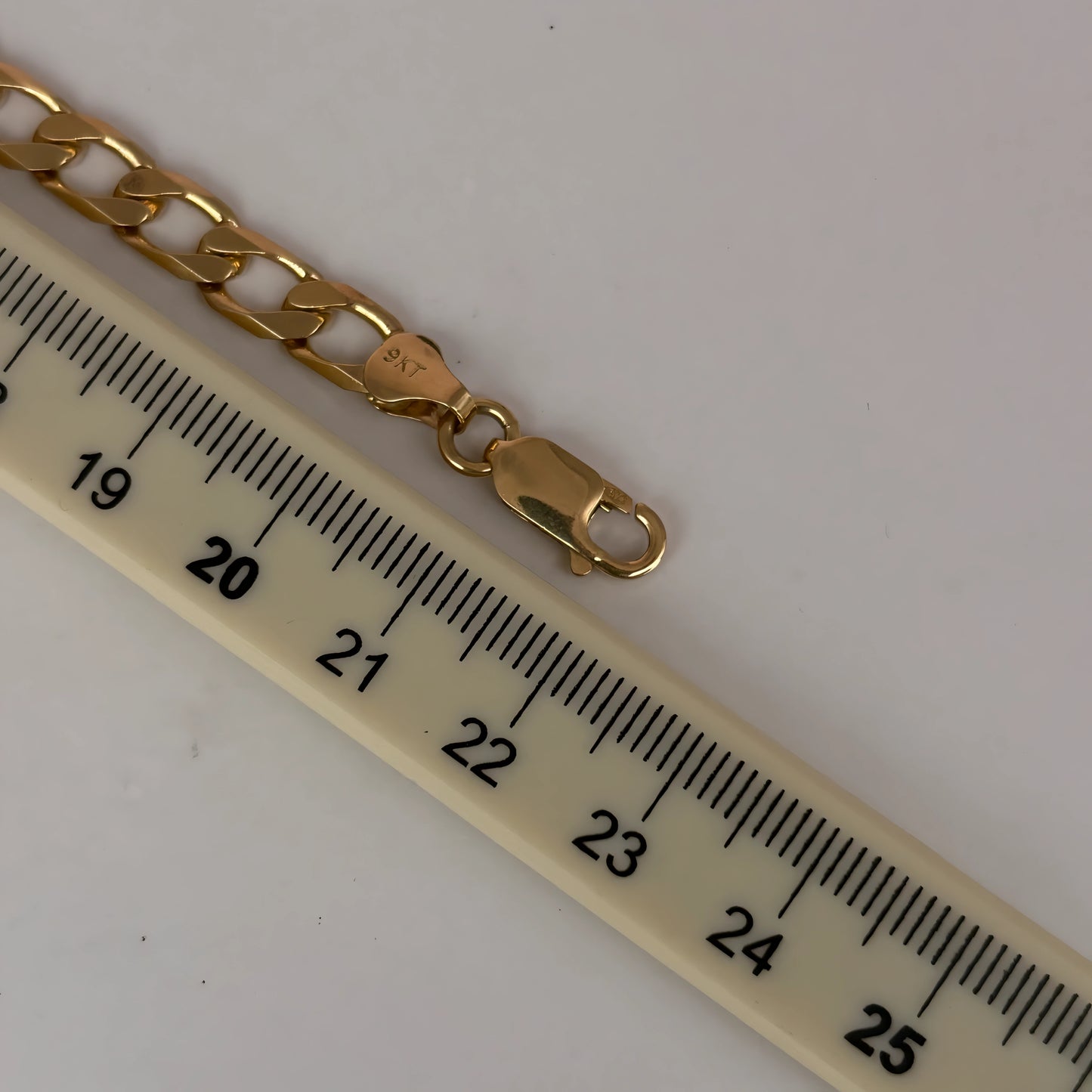 NZGD | 9ct Gold Luxe 9ct Polished Curb Bracelet 22cm