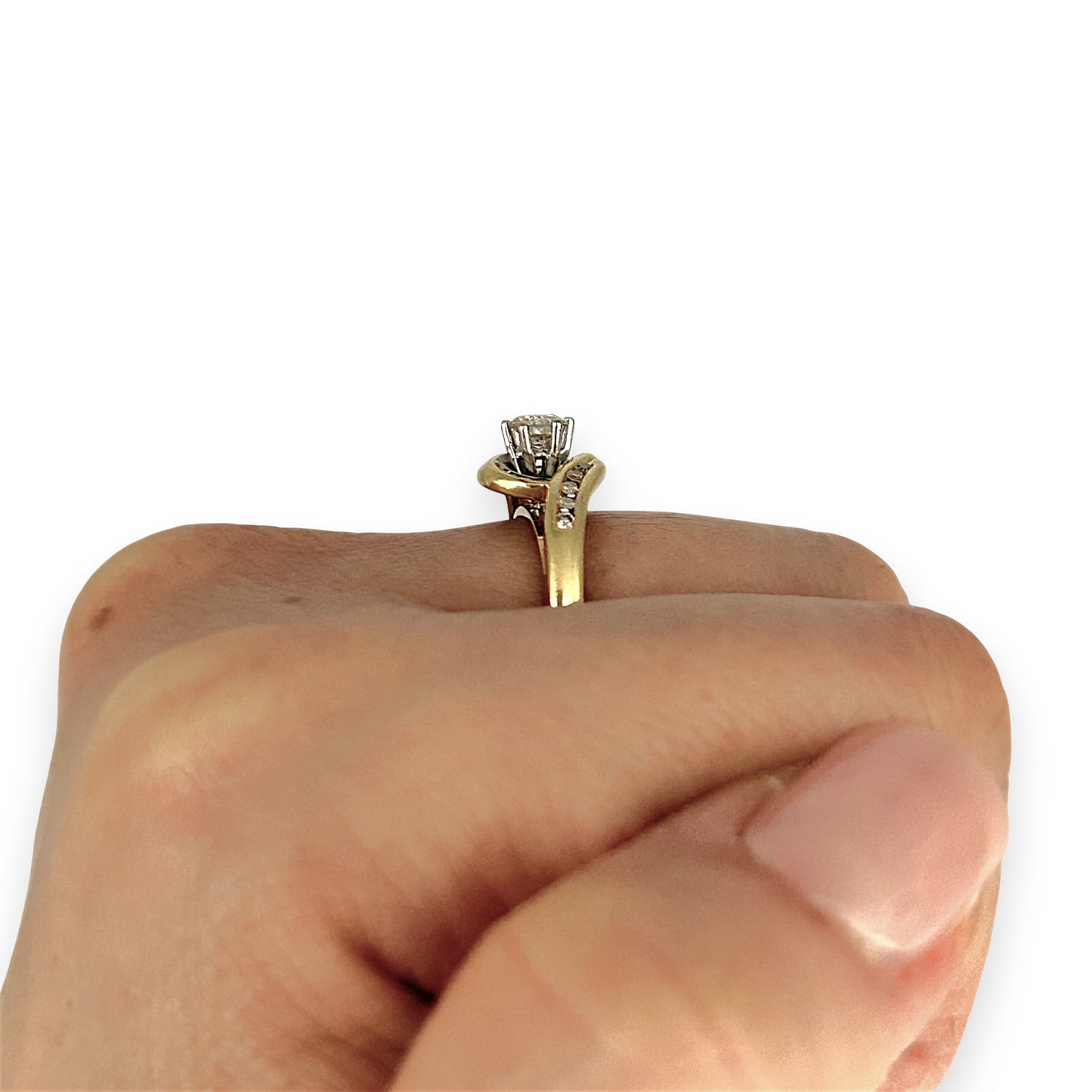 GOLD DEAL | FLASH SALE 18ct (18K) Gold Elegant Solitaire Diamond 0.39ct Ring Valuation $3,550