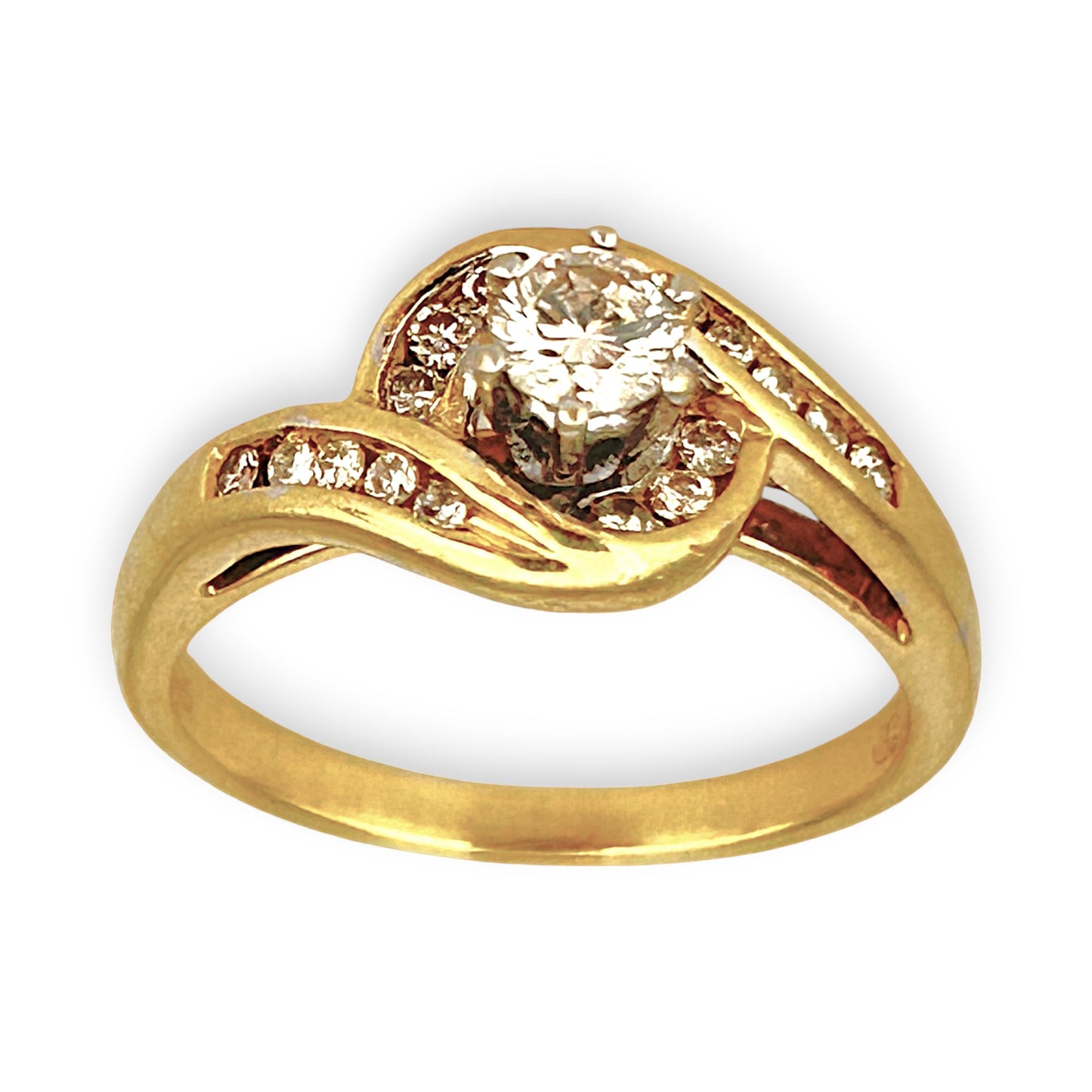 GOLD DEAL | FLASH SALE 18ct (18K) Gold Elegant Solitaire Diamond 0.39ct Ring Valuation $3,550