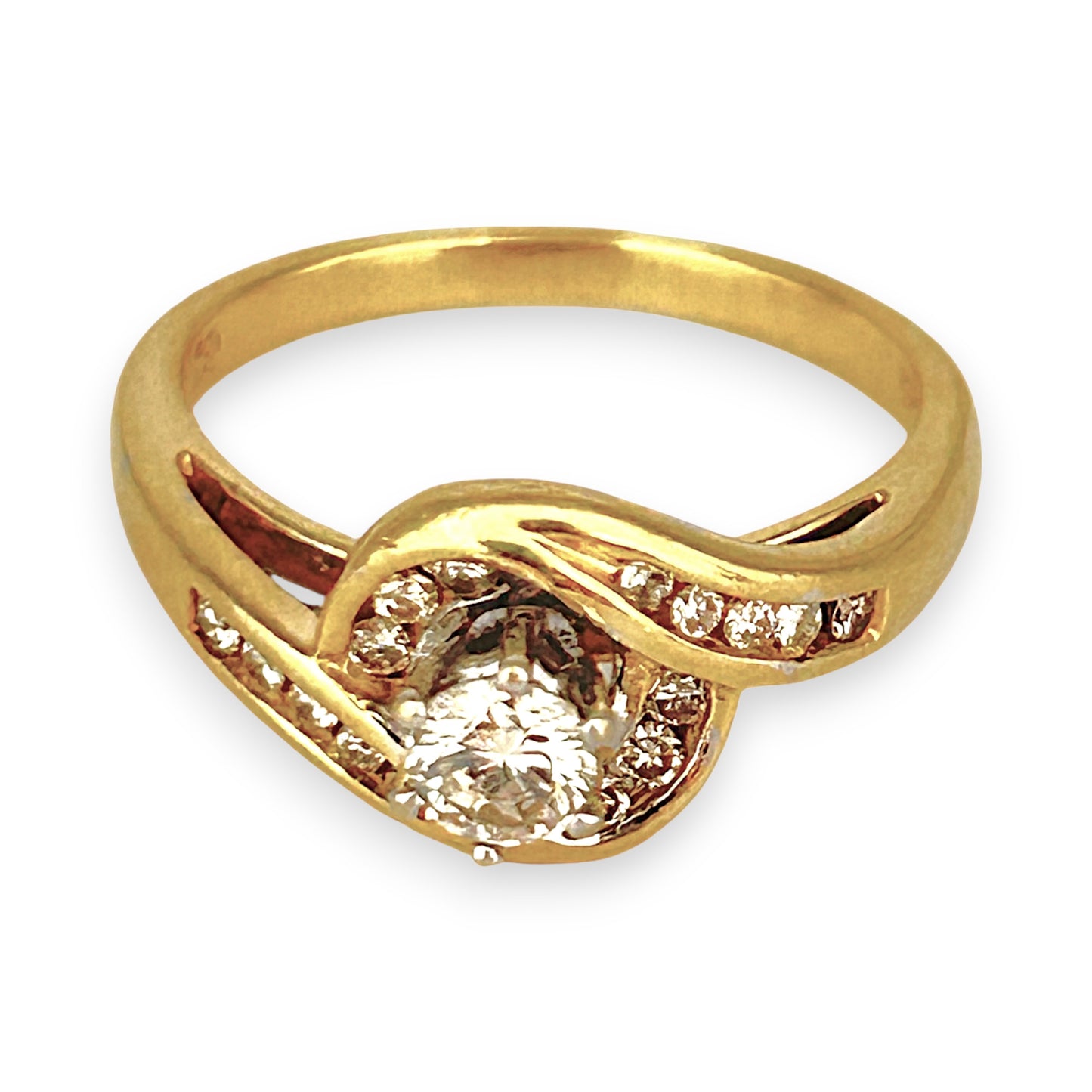 GOLD DEAL | FLASH SALE 18ct (18K) Gold Elegant Solitaire Diamond 0.39ct Ring Valuation $3,550