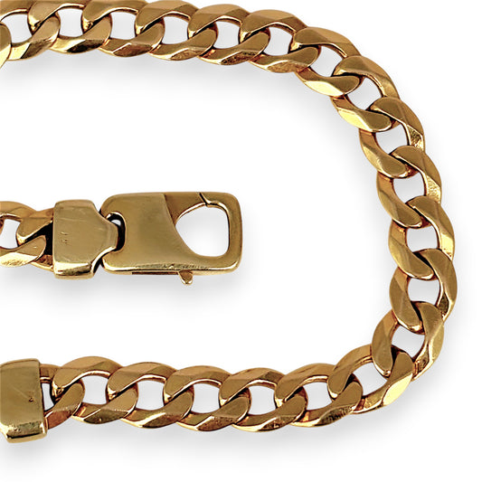 NZGD | MHJ 10ct Gold Couture Curb Link 19.5cm Bracelet