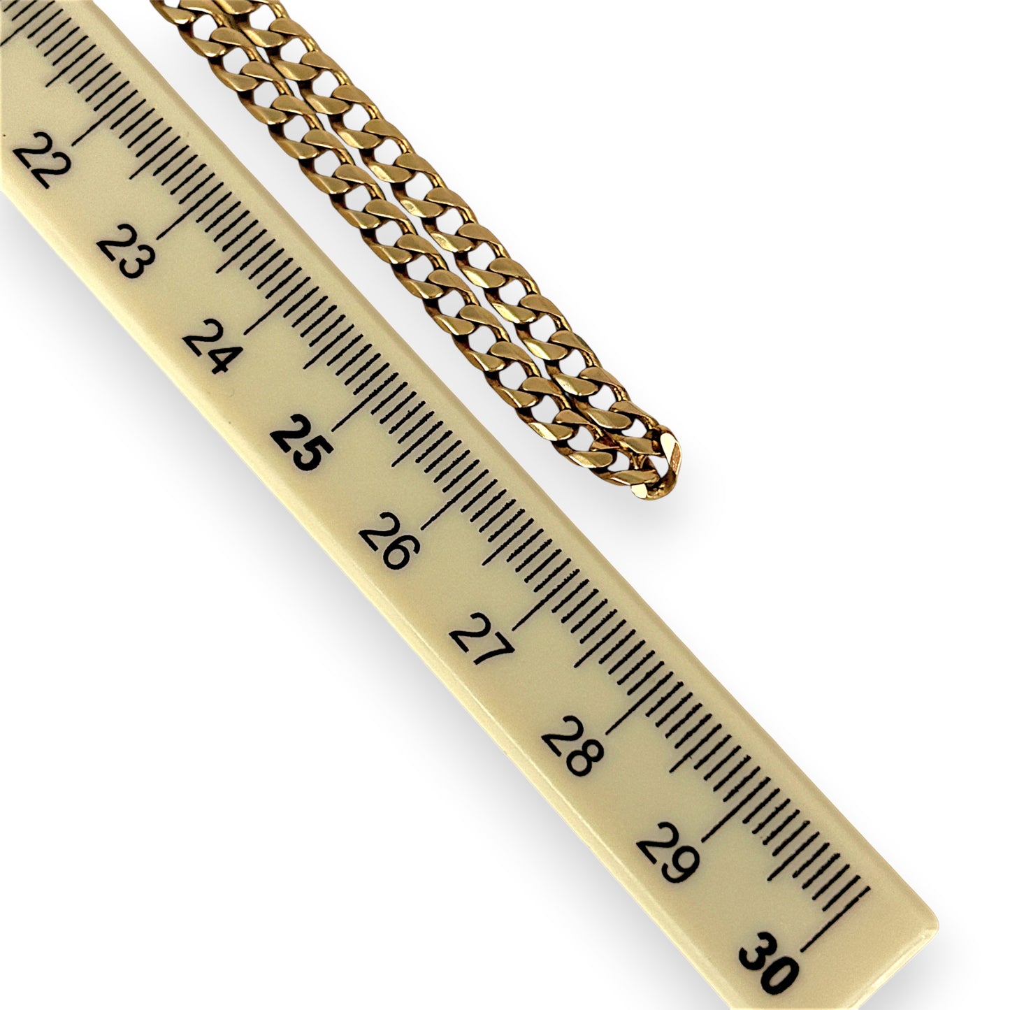 NZGD | MHJ 10ct (10kt) Gold Classic Curb 54cm Chain