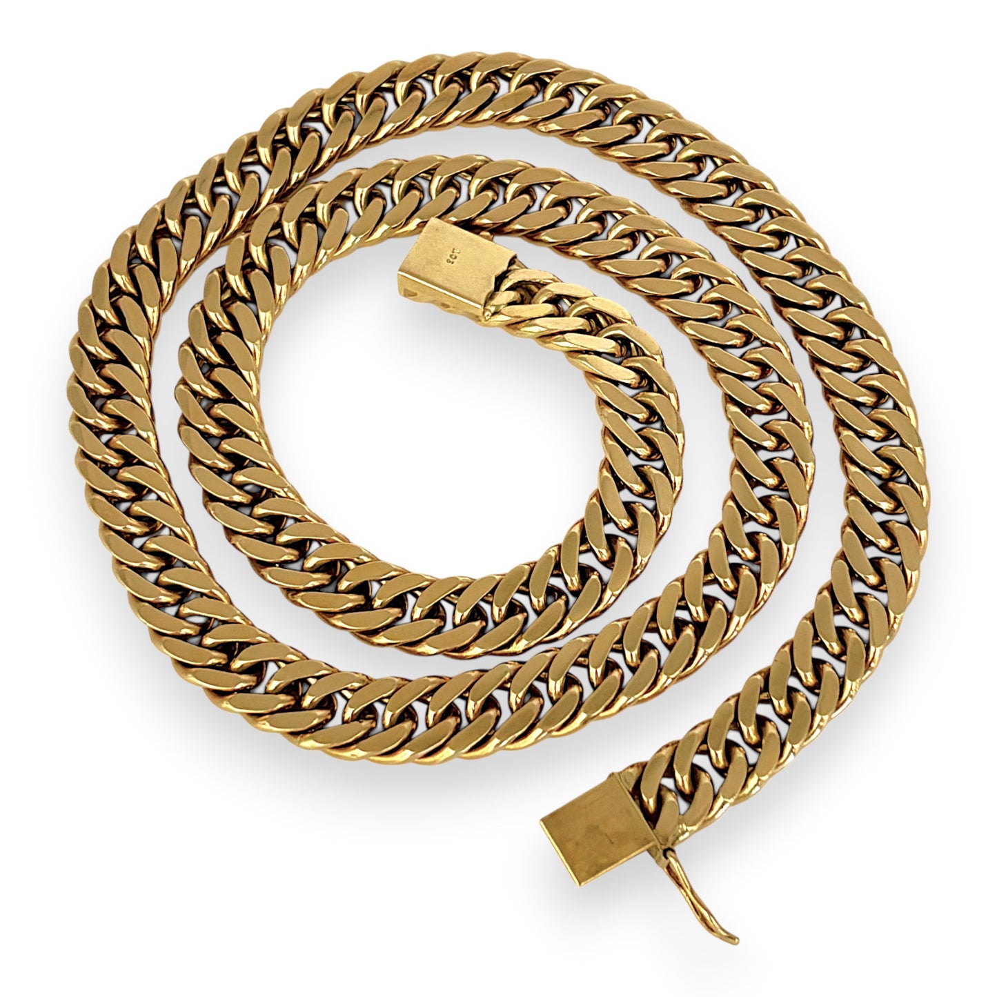 NZGD | 9ct Gold Behemoth Heavy 141.93g Curb Chain 55cm