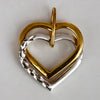 NZGD | 9ct Two Tone Gold Intertwined Hearts Reverie Pendant