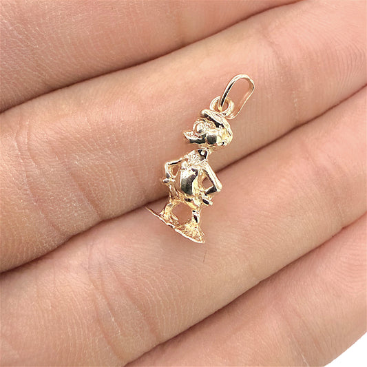 BRAND NEW | 9ct Gold Golden Donald Duck Classic Charm
