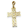 GOLD DEAL | 9ct Gold Filigree Flat Cross Pendant
