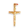 GOLD DEAL | 9ct Gold Solid Crucifix Cross Pendant Length 28.4mm