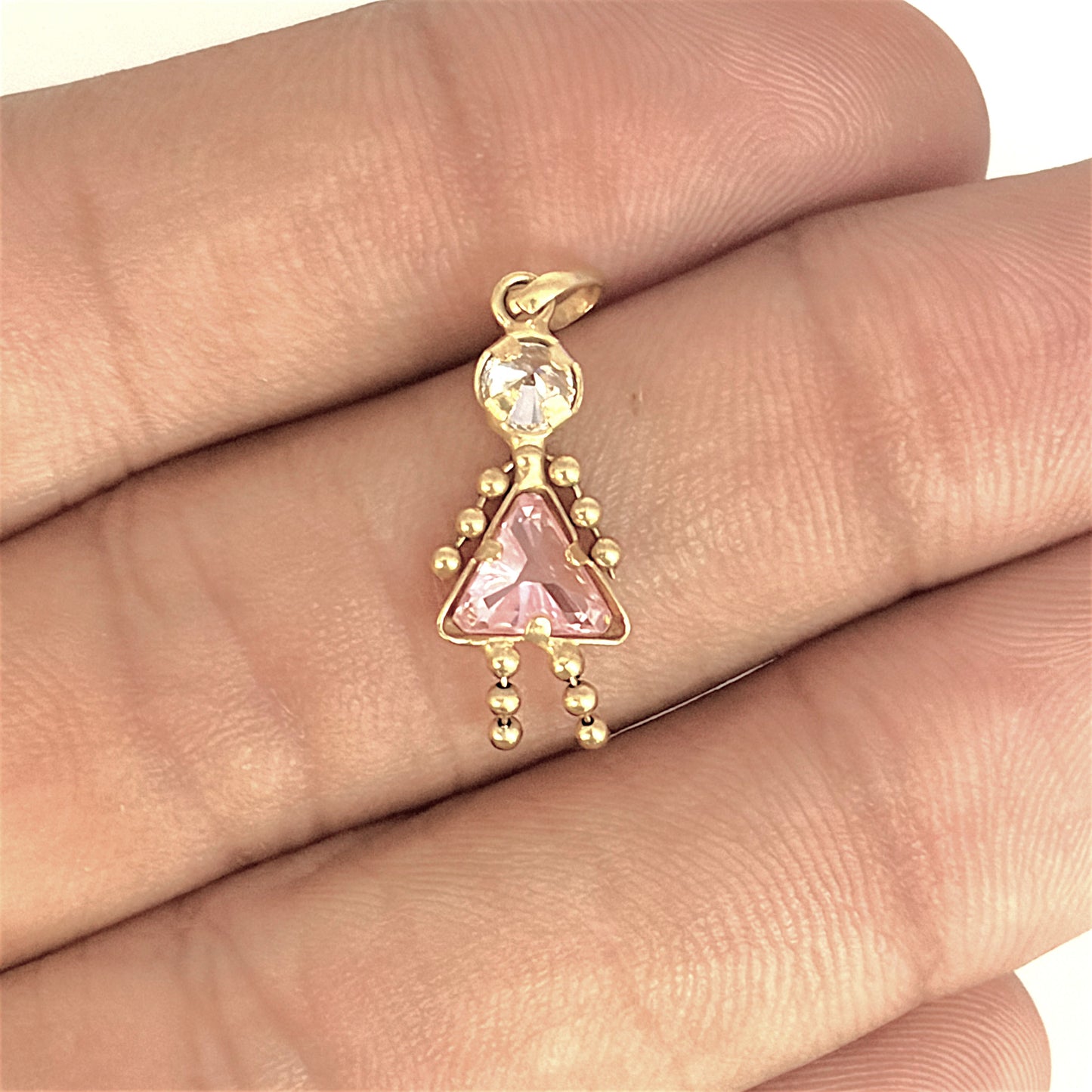 NZGD | 9ct Gold Golden Little Lady Pendant / Charm