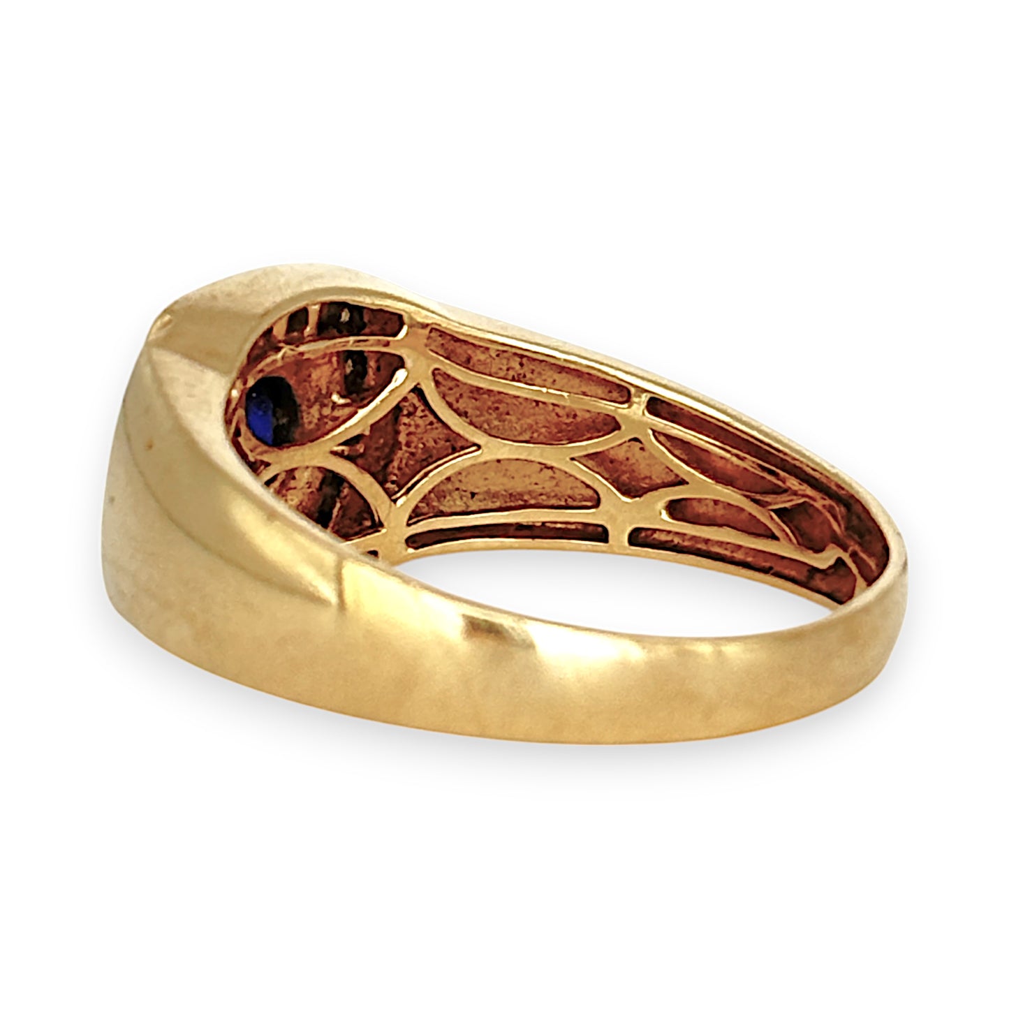 GOLD DEAL | 9ct (9K) Gold Diamond & Sapphire Ring Size Z+5 - PROUDS