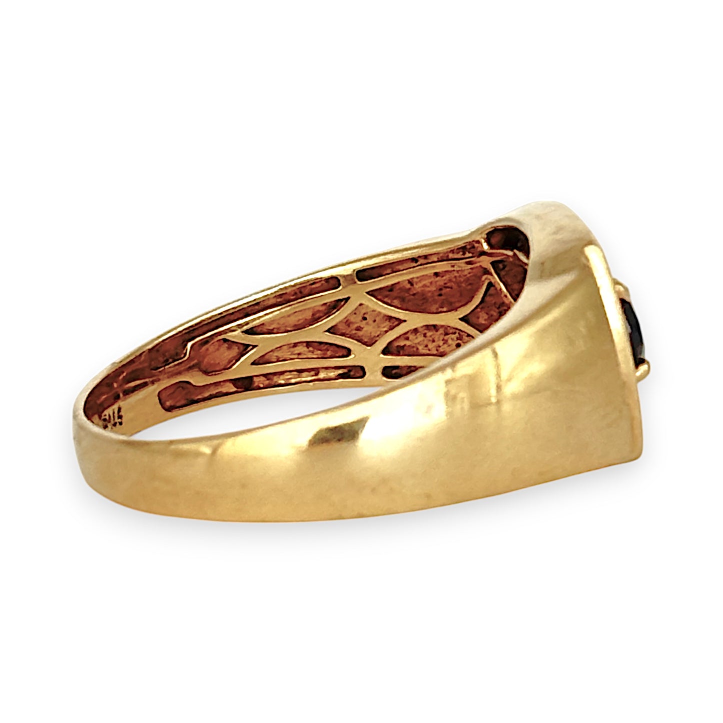 GOLD DEAL | 9ct (9K) Gold Diamond & Sapphire Ring Size Z+5 - PROUDS