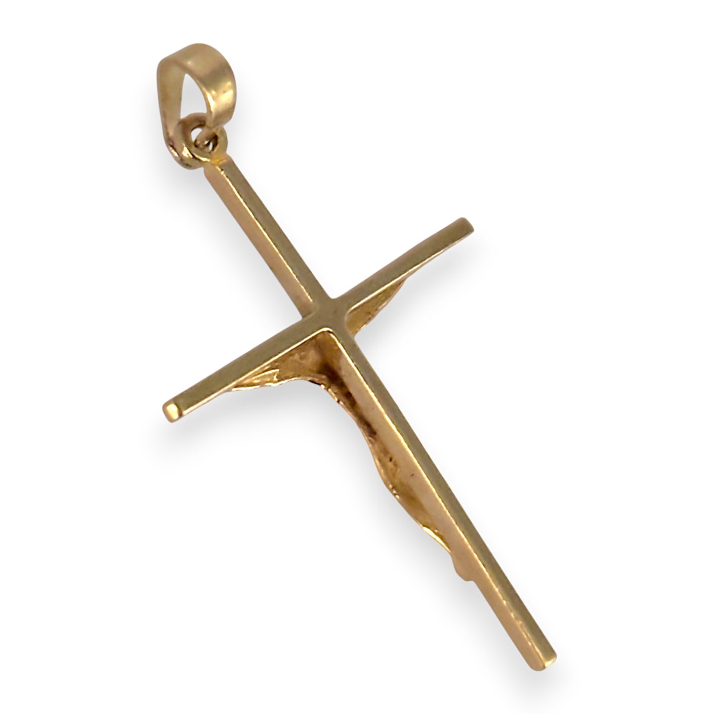 GOLD DEAL | 9ct Gold Crucifix Cross Sleek Pendant