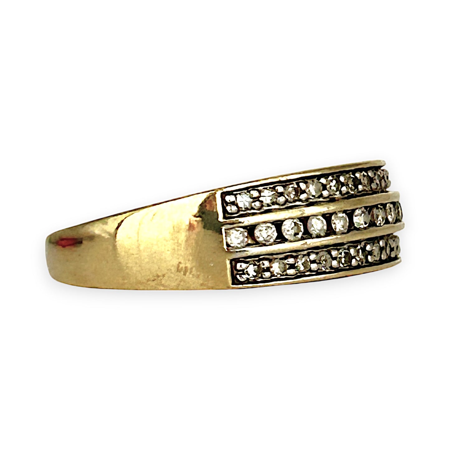 GOLD DEAL | FLASH SALE 9ct (9K) Gold Shimmering Diamond Ring TDW 0.27ct Ring Valuation $1,275
