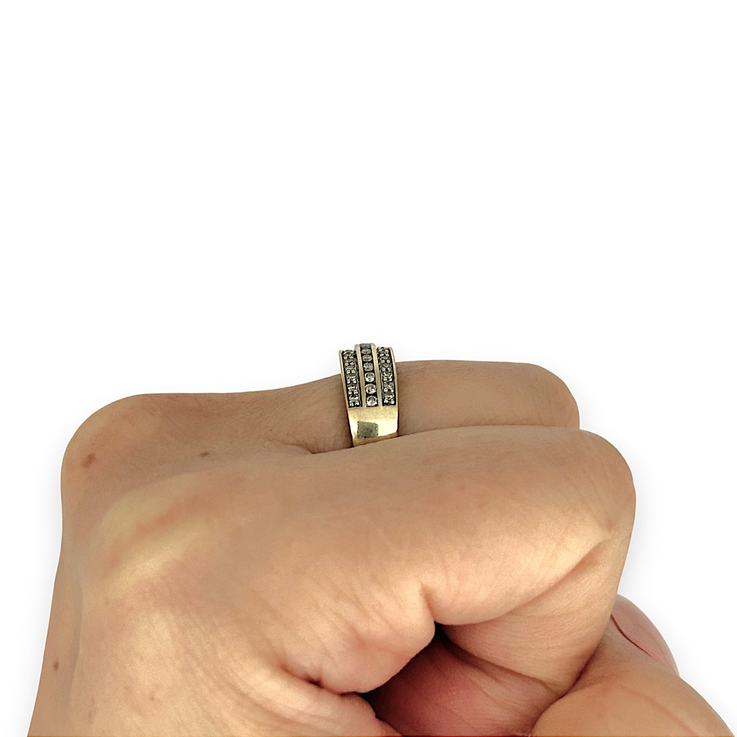 GOLD DEAL | FLASH SALE 9ct (9K) Gold Shimmering Diamond Ring TDW 0.27ct Ring Valuation $1,275