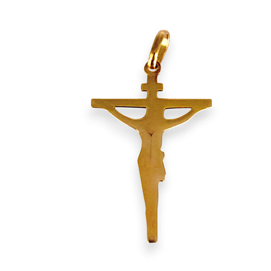 GOLD DEAL | 9ct Gold Small & Solid Crucifix Cross Pendant