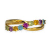 GOLD DEAL | 9ct Gold Multicolour Stones Ring Size O