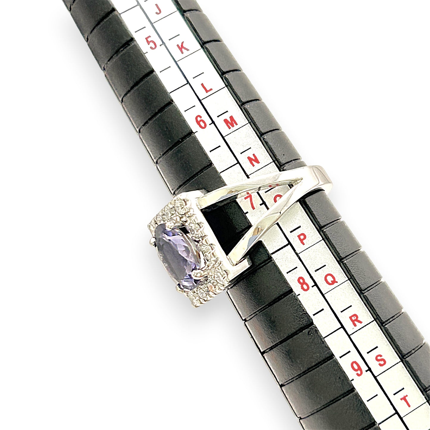 BRAND NEW | 18ct W Gold Midnight Violet Ring Valuation $9,750