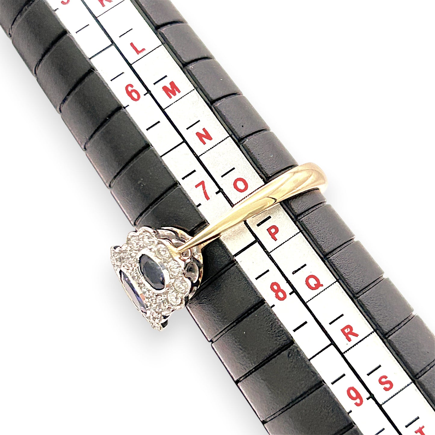BRAND NEW | 18ct Y/W Gold Sapphire Trinity Ring Valuation $5,800