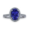 BRAND NEW | 18ct White Gold Celestine Tanzanite Ring Valuation $7,700