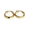 9ct Gold Stylish Hoop Earrings R # 361